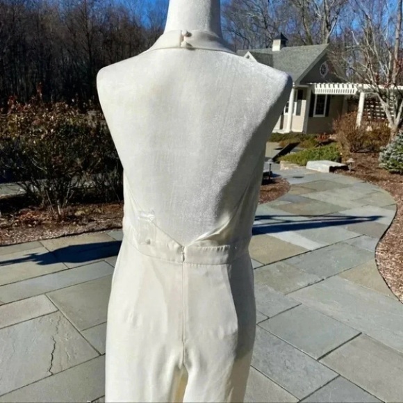 NWT Anthropologie BHLDN Jill Stuart Mara Jumpsuit White Wedding Bridal Wide Leg - Picture 6 of 10